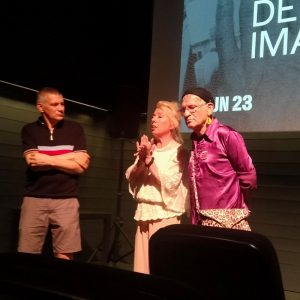 Ana Valdi, Paco Clavel y Juan Sánchez en la Cineteca