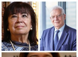 JOSEP BORRELL Y SU MUJER CRISTINA NARBONA Y EL CASO LEIRE DÍEZ QUE VA A CANTAR LA INTEMERATA