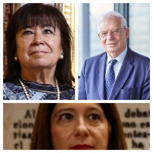 JOSEP BORRELL Y SU MUJER CRISTINA NARBONA Y EL CASO LEIRE DÍEZ QUE VA A CANTAR LA INTEMERATA